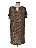 MICHAEL Michael Kors Animal Print Brown Casual Dress Size M - photo 1