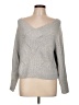 Express Metallic Silver Pullover Sweater Size L - photo 1