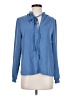 Shein 100% Polyester Blue Long Sleeve Blouse Size 4 - photo 1