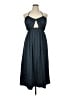 J.Crew Collection 100% Polyester Solid Blue Casual Dress Size 14 - photo 1
