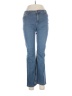J.Jill Chevron-herringbone Blue Jeans Size 8 (petite) - photo 1