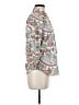 Chaps 100% Cotton Paisley Ivory 3/4 Sleeve Button-Down Shirt Size M - photo 4