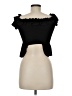 BCBGeneration Black Short Sleeve Top Size M - photo 2