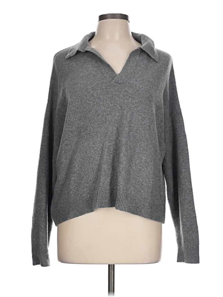 Pre-owned Ann Taylor Loft Pullover Sweater In Gray