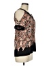 Dex 100% Rayon Black Short Sleeve Blouse Size M (estimated) - photo 4