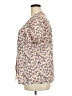 Misslook 100% Polyester Floral Tan Short Sleeve Blouse Size XXXL - photo 5