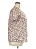 Misslook 100% Polyester Floral Tan Short Sleeve Blouse Size XXXL - photo 4