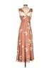 Lulus 100% Polyester Floral Tan Casual Dress Size S - photo 2