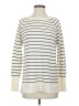 Halogen 100% Cashmere Stripes Ivory Cashmere Pullover Sweater Size S - photo 1