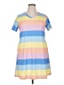 Jess Lea Stripes Blue Casual Dress Size L - photo 1