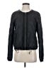 Ann Taylor LOFT 100% Nylon Argyle Black Jacket Size S - photo 1