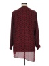 Pleione 100% Polyester Polka Dots Burgundy Long Sleeve Blouse Size XL - photo 2