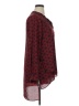 Pleione 100% Polyester Polka Dots Burgundy Long Sleeve Blouse Size XL - photo 4
