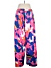 Unbranded 100% Polyester Print Pink Casual Pants Size L (estimated) - photo 2