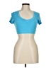 Shein Blue Short Sleeve T-Shirt Size 6 - photo 1