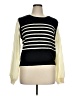 Bobeau Stripes Black Pullover Sweater Size XL - photo 1