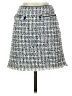 H&M 100% Polyester Tweed Blue Casual Skirt Size 2 - photo 1