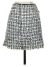 H&M 100% Polyester Tweed Blue Casual Skirt Size 2 - photo 2