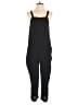 Assorted Brands 100% Polyester Solid Black Jumpsuit Size M - photo 1