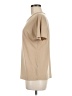 IMAN Tan Short Sleeve Top Size M - photo 5