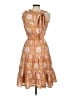 Roller Rabbit 100% Cotton Paisley Orange Cocktail Dress Size M - photo 2