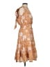 Roller Rabbit 100% Cotton Paisley Orange Cocktail Dress Size M - photo 4