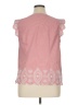 Talbots 100% Cotton Pink Sleeveless Blouse Size XL Petite - photo 2