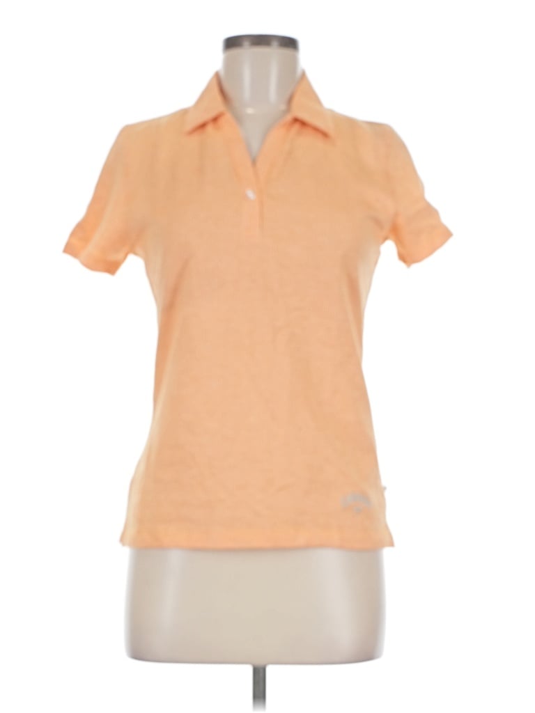 Pre-owned Callaway Short Sleeve Polo Shirt In Orange