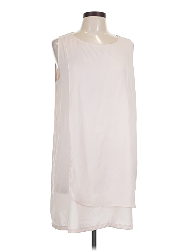 Pre-owned Mng Casual Dress In White