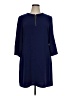 Taylor Solid Blue Casual Dress Size 14 - photo 1