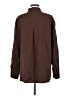 Zara Solid Brown Long Sleeve Button-Down Shirt Size M - photo 2