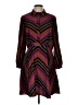 Diane von Furstenberg Chevron-herringbone Purple Casual Dress Size 10 - photo 1