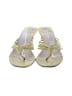BCBGMAXAZRIA 100% Leather Gold Heels Size 6 1/2 - photo 2