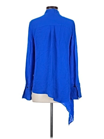 Elie Tahari Long Sleeve Silk Top (view 2)