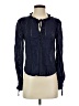 Aqua Blue Long Sleeve Blouse Size XS - photo 1