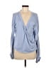 FP Movement Blue Long Sleeve Blouse Size S - photo 1