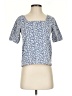 Madewell Blue Short Sleeve Blouse Size XXS - photo 1