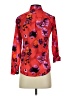 Banana Republic 100% Polyester Floral Red 3/4 Sleeve Blouse Size XXS - photo 2