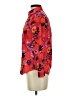 Banana Republic 100% Polyester Floral Red 3/4 Sleeve Blouse Size XXS - photo 5