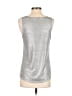Stella & Dot Metallic Silver Sleeveless Top Size S - photo 2