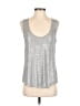 Stella & Dot Metallic Silver Sleeveless Top Size S - photo 1