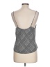 fleur du mal 100% Silk Gray Sleeveless Silk Top Size L - photo 2