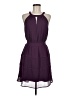 Crescent 100% Polyester Solid Purple Casual Dress Size M - photo 1