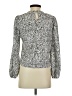 Shein Silver Long Sleeve Blouse Size 4 - photo 2