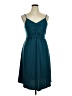 Assorted Brands Solid Teal Cocktail Dress Size XL - photo 1