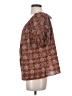 Max Studio Brown Short Sleeve Blouse Size XS - photo 5