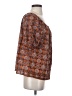 Max Studio Brown Short Sleeve Blouse Size XS - photo 4