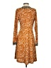 BCBGMAXAZRIA Graphic Orange Cocktail Dress Size S - photo 2
