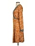 BCBGMAXAZRIA Graphic Orange Cocktail Dress Size S - photo 5