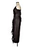SIMKHAI 100% Polyester Metallic Black Brown Cocktail Dress Size 8 - photo 5